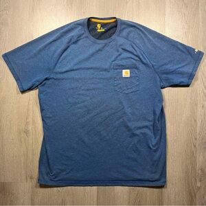 Carhartt Men’s Heather Navy Short-Sleeve Pocket Tee